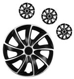 Poklice pro ChevroletQuad 15&quot; Black &amp; Silver 4ks