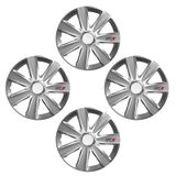 Poklice na kola pro Ford GTX Carbon 16&quot; Silver 4ks