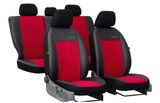 Autopotahy pro Seat Ibiza (II)  1993-2002 Exclusive Alcantara - červené 2+3