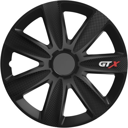 Poklice na kola pro Alfa Romeo GTX Carbon 15" Black 4ks