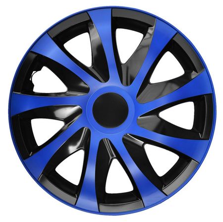 Poklice na kola pro Audi Draco CS 15" Blue & Black 4ks