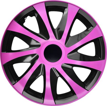 Poklice na kola pro Audi Draco CS 15" Pink & Black 4ks