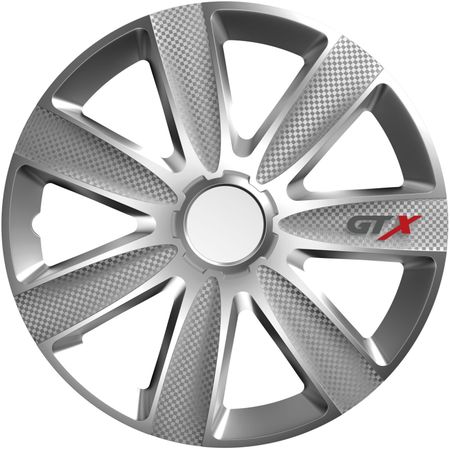 Poklice na kola pro BMW GTX Carbon 16" Silver 4ks