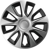 Poklice na kola pro Ford Stratos 16'' Silver & Black 4ks set