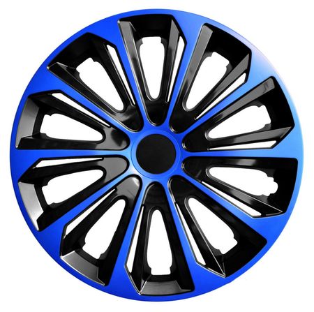 Poklice na kola pro Mitsubishi Strong 16" Blue & Black 4ks