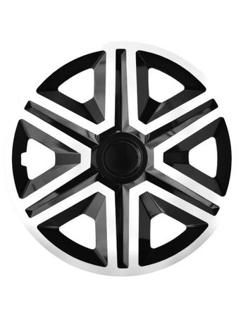 Poklice na kola pro Audi ACTION white/black 15" 4ks set