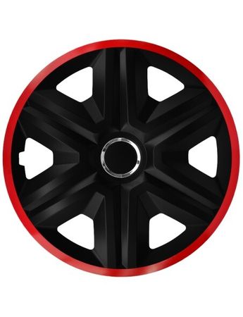 Poklice na kola pro Audi FAST LUX red 15" 4ks set