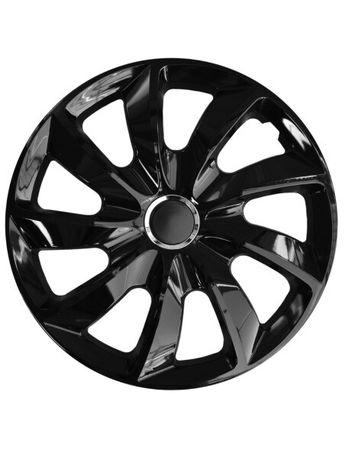 Poklice na kola pro Audi STIG Black 15" 4ks set