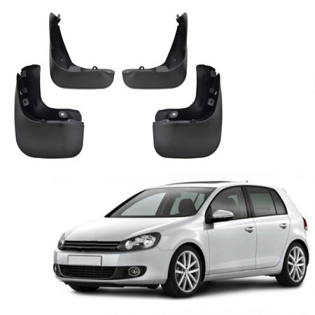 Zástěrky (blatníky) Volkswagen Golf 6 2008-2012 Hatchback 4pcs, není kompatibilní s R-Line version!